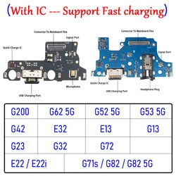 USB充電器ドックコネクタ,充電ポート,マイク,フレックス,オートバイg42,g62,g71s,g82,5g,g200の交換部品,急速充電,新品