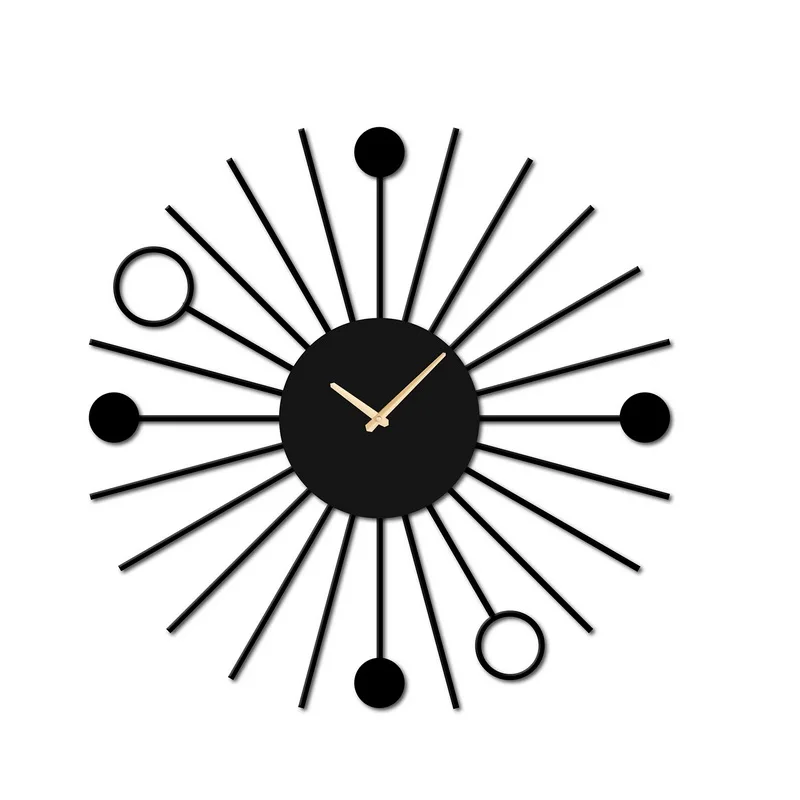 &c 60CM Large Modern Creative Iron Art Simple Design Bedroom Wall Hanging Clock Decoration Watch Wholesale Dropshipping DDP
