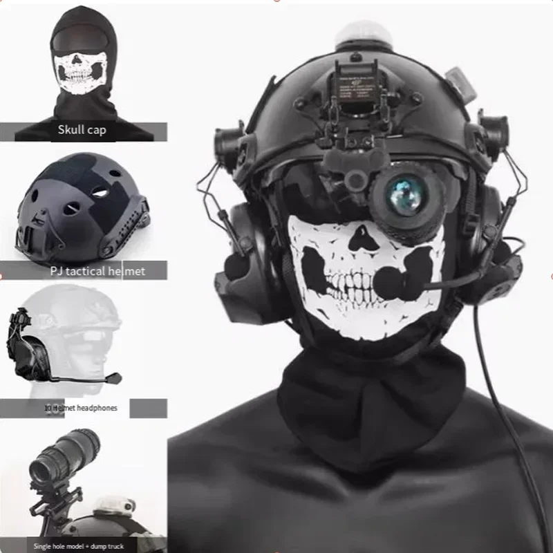 

Fast Tactical Helmet, Cosplay Special Forces, Cosplay Ghost, Full Set of Equipment, Ghost, Props for The Next Shooting