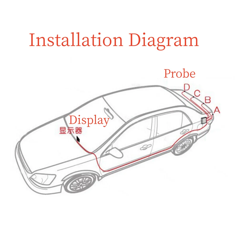 Car Parking Sensor for 22mm Sensor Kit Monitor Reverse System Auto Parking Sensor Car Reverse Radar Sound Alert Indicator System