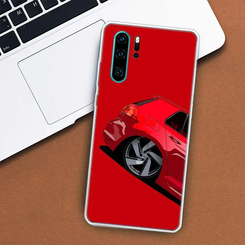 Custodia per telefono Sport Car Golf 7 per Huawei Mate 40 Pro 30 20 Lite 10 Huawei P30 Lite P50 Pro P40 P20 P10 Cover Coque