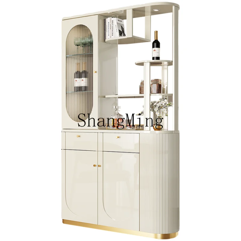 

CL Entry Living Room Double-sided Entrance Entrance Hall Partition Cabinet Modern Simple Wine Cabinet Light Luxury Cream Shoes