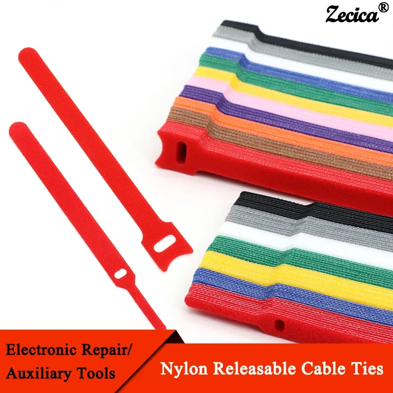 Zwalnialna opaska kablowa 150 200 250 300mm Plastikowe zapięcia Opaski wielokrotnego użytku Paski Nylon Wrap Zip Bundle Bandaż Organizator do kabli