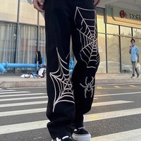 Summer new high street wide leg sports pants for men and women trend loose slim straight leg vibe style casual pants