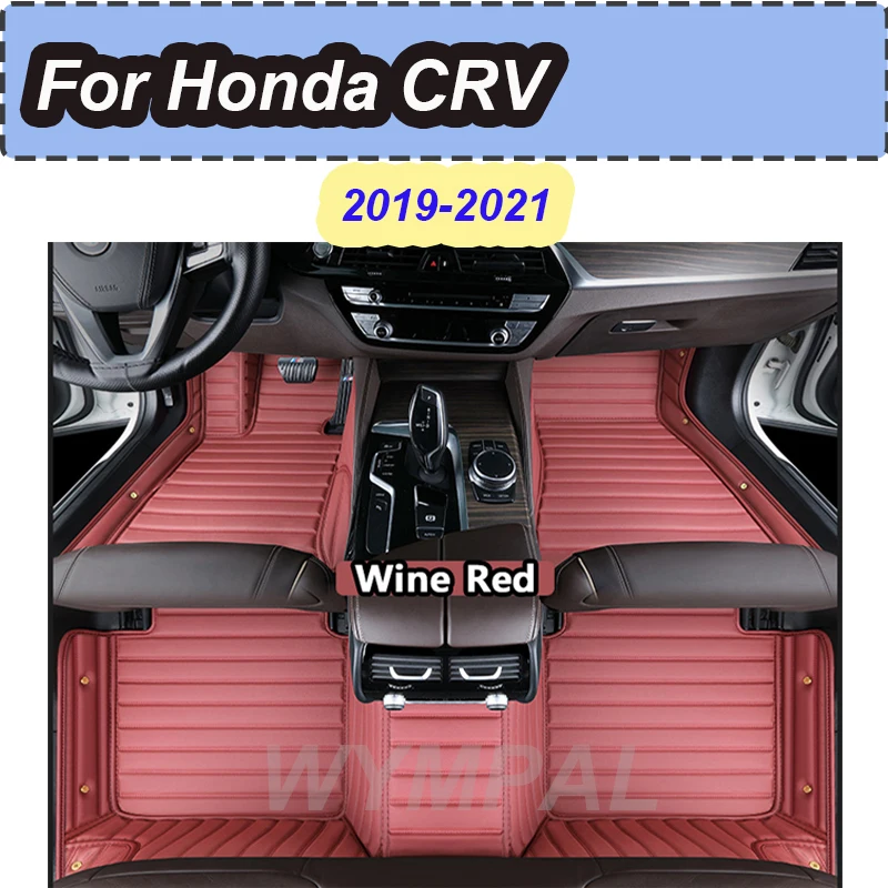 

Роскошные автомобильные коврики для Honda CRV CR-V Hybrid RT5–RT6 RW1–RW8 2019 2020 2022 2021, кожаные автомобильные коврики, автомобильные аксессуары для интерьера