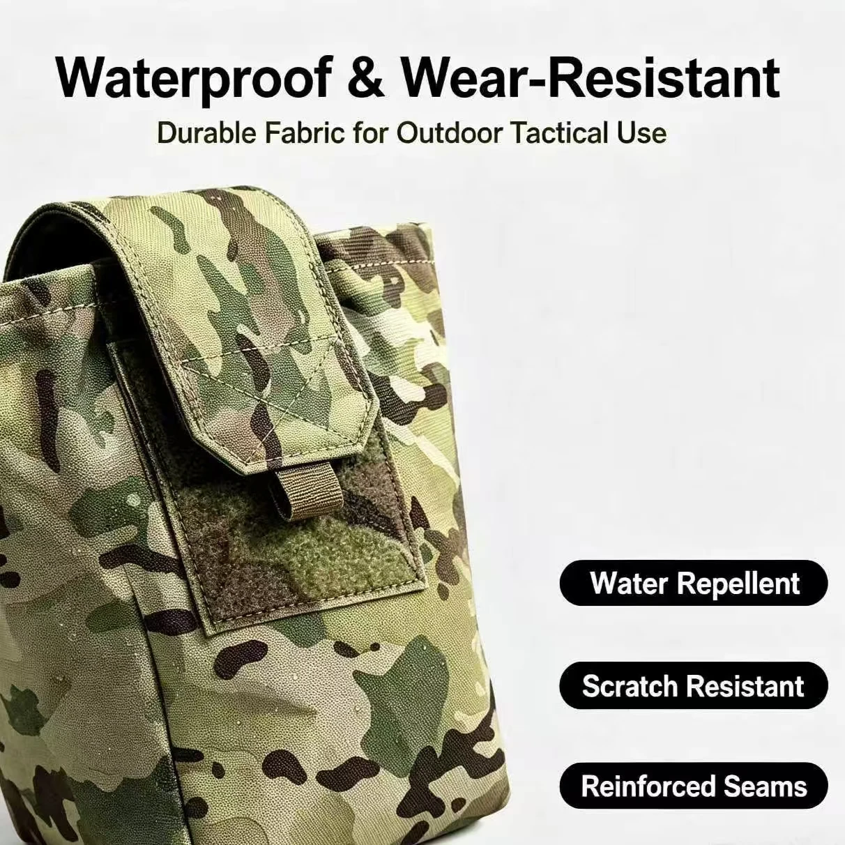 Tactical Accessory Pouch Waterproof Utility Storage Bag, Wargame Vest Belt Sub Pack