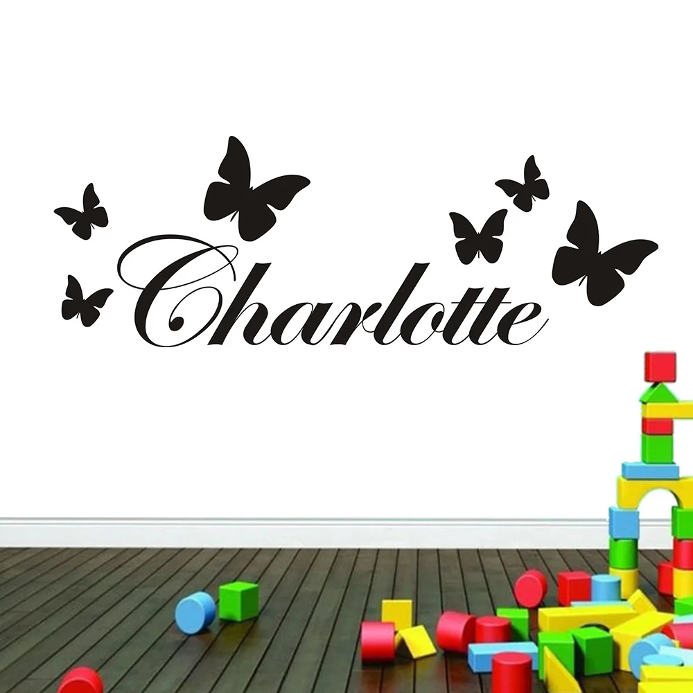 Large Size Personalized Custom Name Wall Sticker Vinyl Stickers Art Decals For Babys Kids Rooms Decoration Art Decor Wallpaper