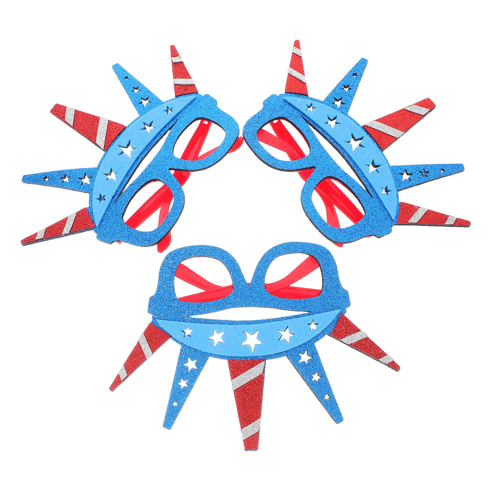 3Pcs Independence Day Glasses Usa Themed Patriotic Sunglasses Party Photo Props July 4th Celebration Decorations