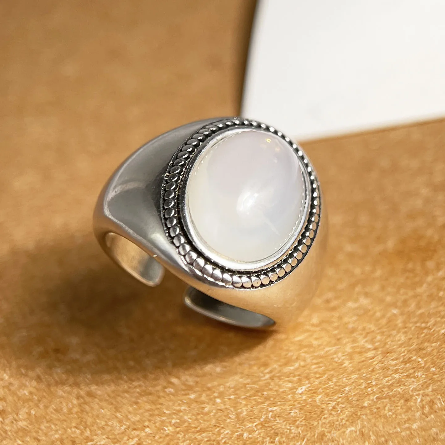 

Кольца из стерлингового серебра 925 пробы для женщин, парные, минималистичные, с большим овальным камнем, ювелирные изделия с фианитами, подарок на день рождения, гипоаллергенные