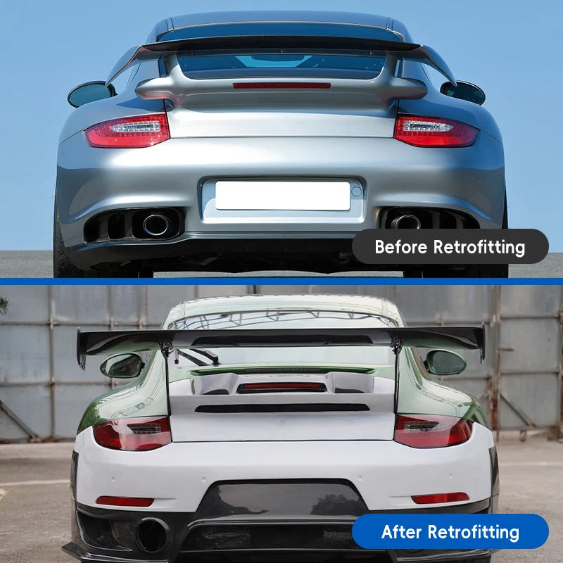 High-end Body Kit Customization2009-2013 Car Upgrade GT2RS Style Wet Carbon Fiber Tail Decorative Panel New Condition Fit Suitab