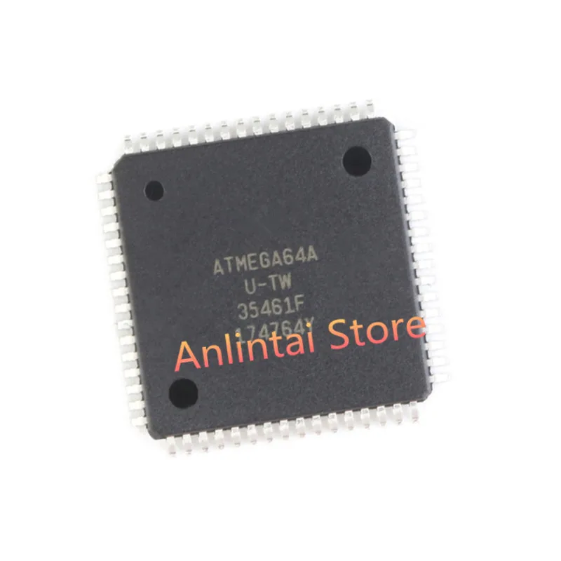 5PCS ATMEGA64A-AU ATMEGA64A  TQFP-64  IC MCU 8BIT 64KB FLASH TQFP-64 Original