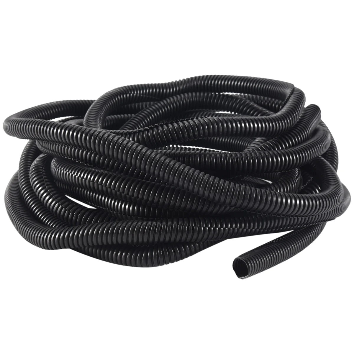 20 Ft Split Wire Conduit Polyethylene Tubing Black Color Sleeve Tube 10mm Inner DiameterJAS
