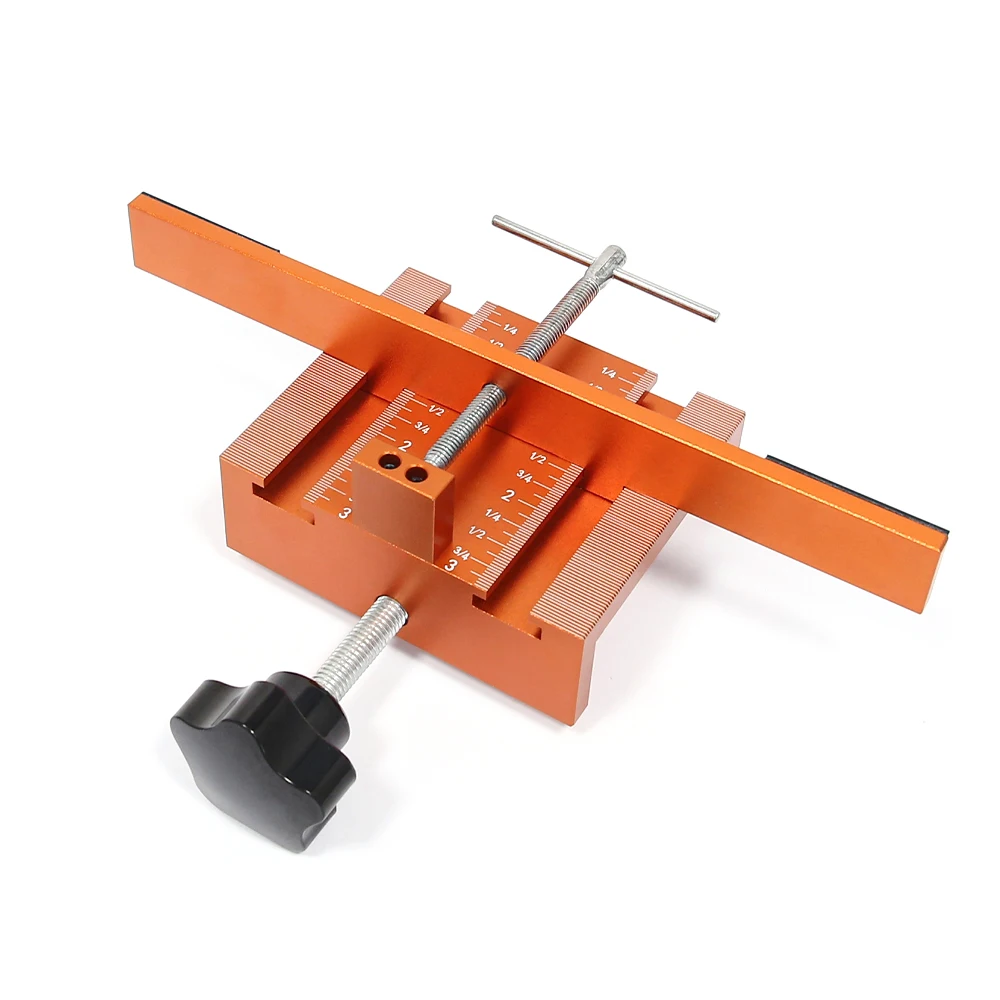 Cabinet Door Mounting Jig, Support Arm and Clamp Integrated, Aluminum Alloy Body Heavy Duty Tool for Cabinets with Face Frame