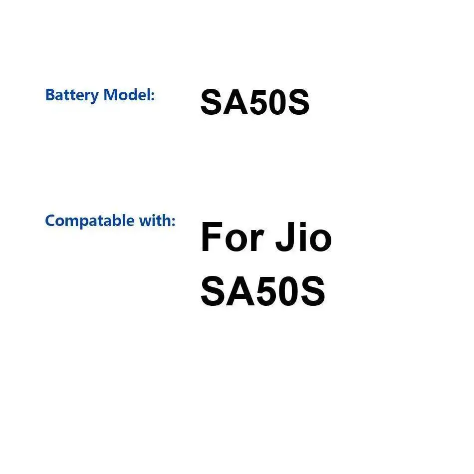 

Reliable Power Supply 5000Mah Mobile Phone Battery Environmentally Friendly For Jio SA50S