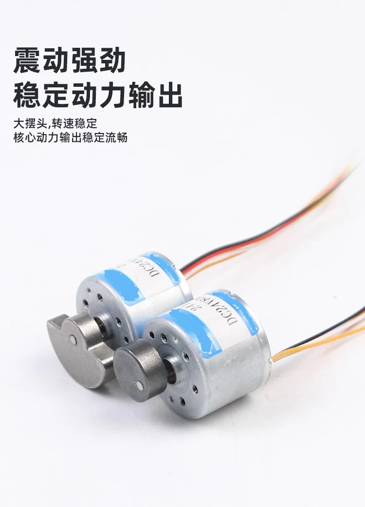 2418 Vibration Brushless DC Motor With Adjustable Speed 12V 24V Micro  High Torque Motor Small Motor BLDC PWM Controller