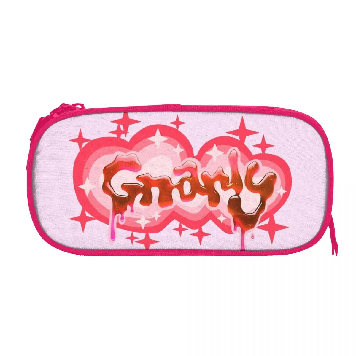 

Модный розовый пенал Katseye Gnarly, пеналы для девочек и мальчиков, большая сумка для хранения, школьные принадлежности, канцелярские принадлежности на молнии