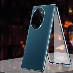 For Honor X7B X9A 5G Double Sided Tempered Glass Leather Phone Cover For Honor 200 Pro Protect Bumper Case For Honor 50 70 90