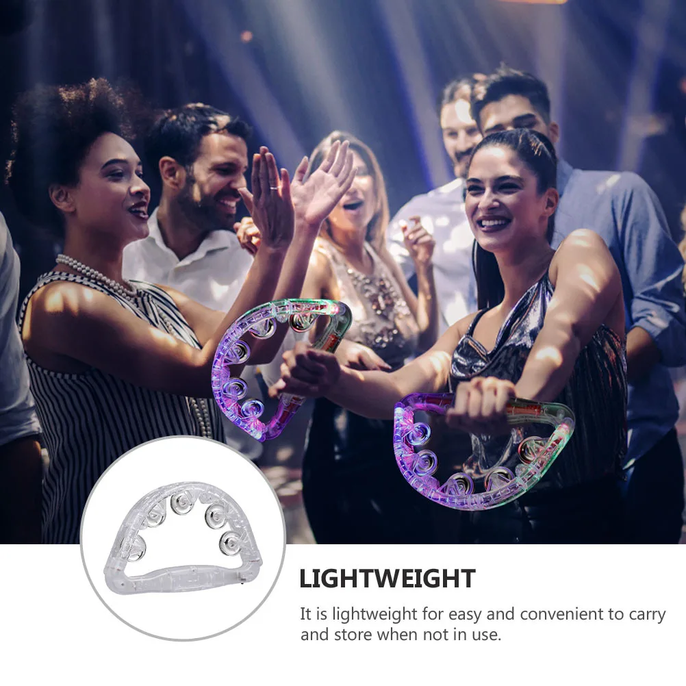 جرس يدوي مضيء يدوم طويلاً وحفلات متوهجة وخفيف الوزن ومبتكر للعطلات #6