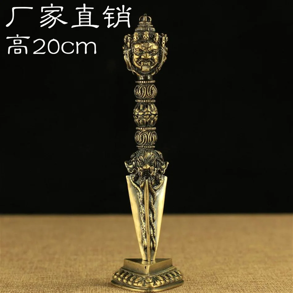 ZZ 2026 Alloy Three Sided Phurba Vajra Pestle Nepal Craft Ornament Religious Home Furnishing Decor Accessory