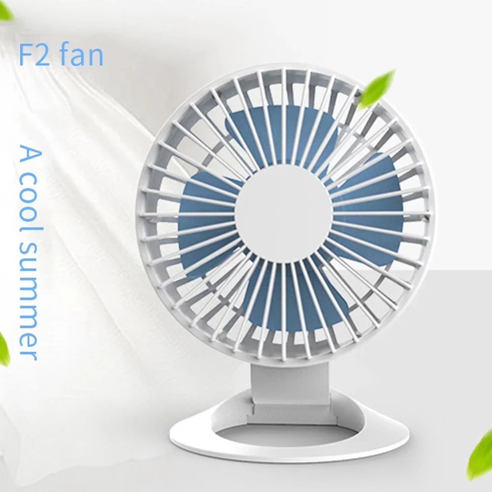 Mini ventilador pequeño silencioso USB, ventilador portátil ajustable de tres engranajes para dormitorio de estudiantes, oficina, ventilador de escritorio, ventilador de soporte recargable