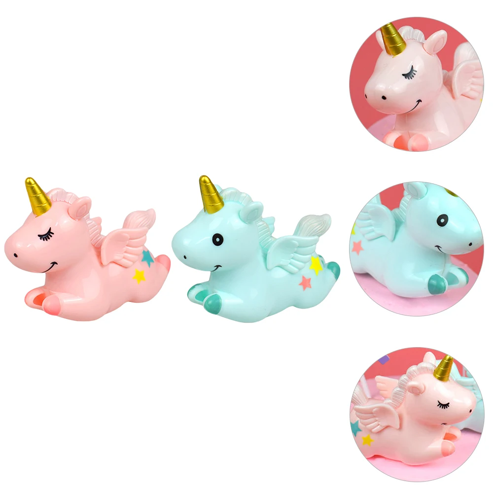 

2 Pcs Unicorn Cake Decor Hollow Out Lightweight Cute Dessert Adornment Birthday Party Supplies Kids Gathering Bridal Engagement