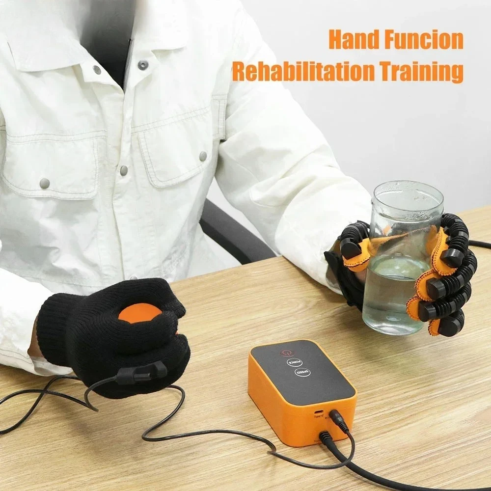 

Hand Training Hemiplegia Finger Rehabilitation Trainer Exercise Robot Gloves Left Right Bone Care Massage Recover Equipment