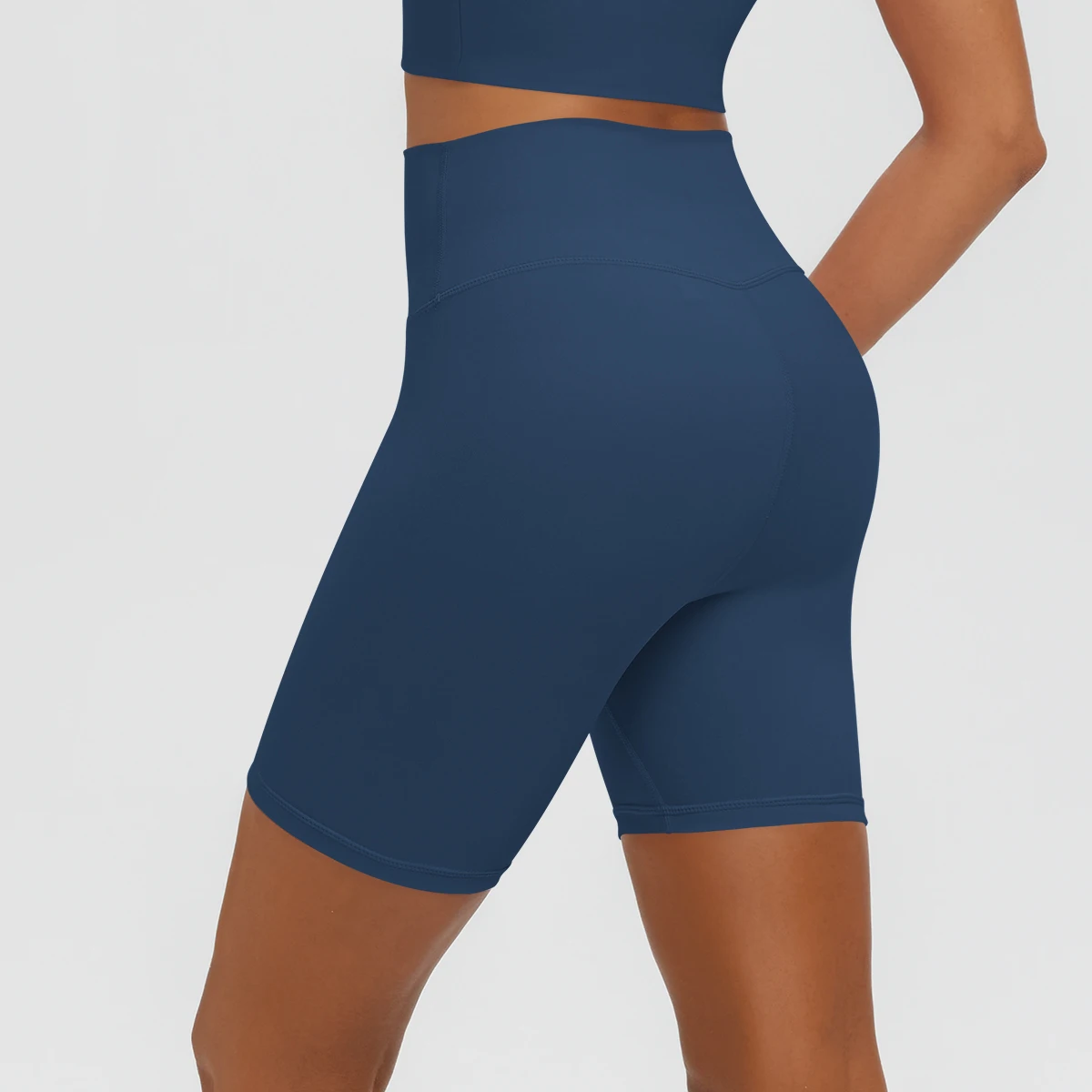 Damen Fitness Yoga Shorts Atmungsaktive Hüftformende Schnelltrocknende Sportshorts Sommer Gym Laufshorts mit Push-Up-Effekt für Frauen – Detail 17