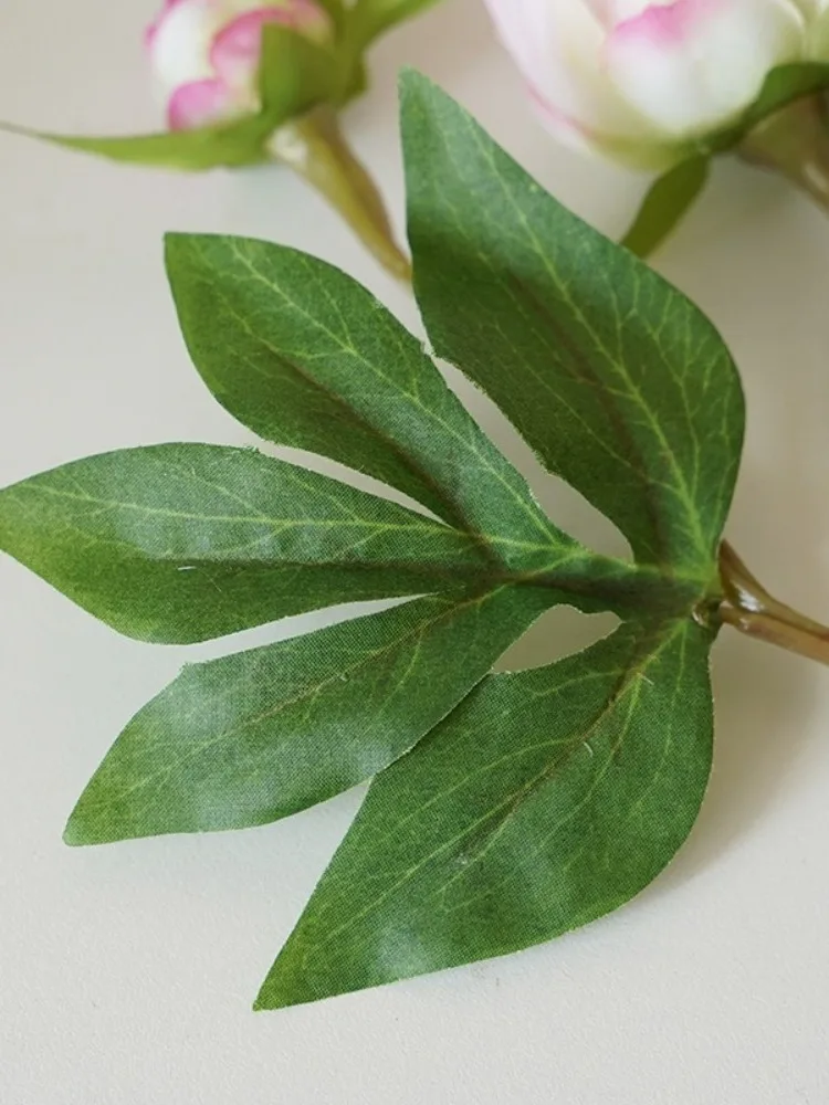 Fleur de pivoine simulée élégante à 2 têtes, fleurs de pivoine artificielles en soie de Style européen, faux Bouquet de pivoines pour décoration de mariage à domicile