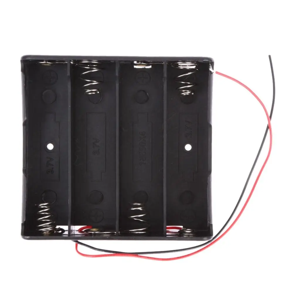 1/2/3/4/5/6 Slots Battery Holder Plastic Material Nickel-plated Brass Battery Storage Case With Wire Leads Easy Soldering