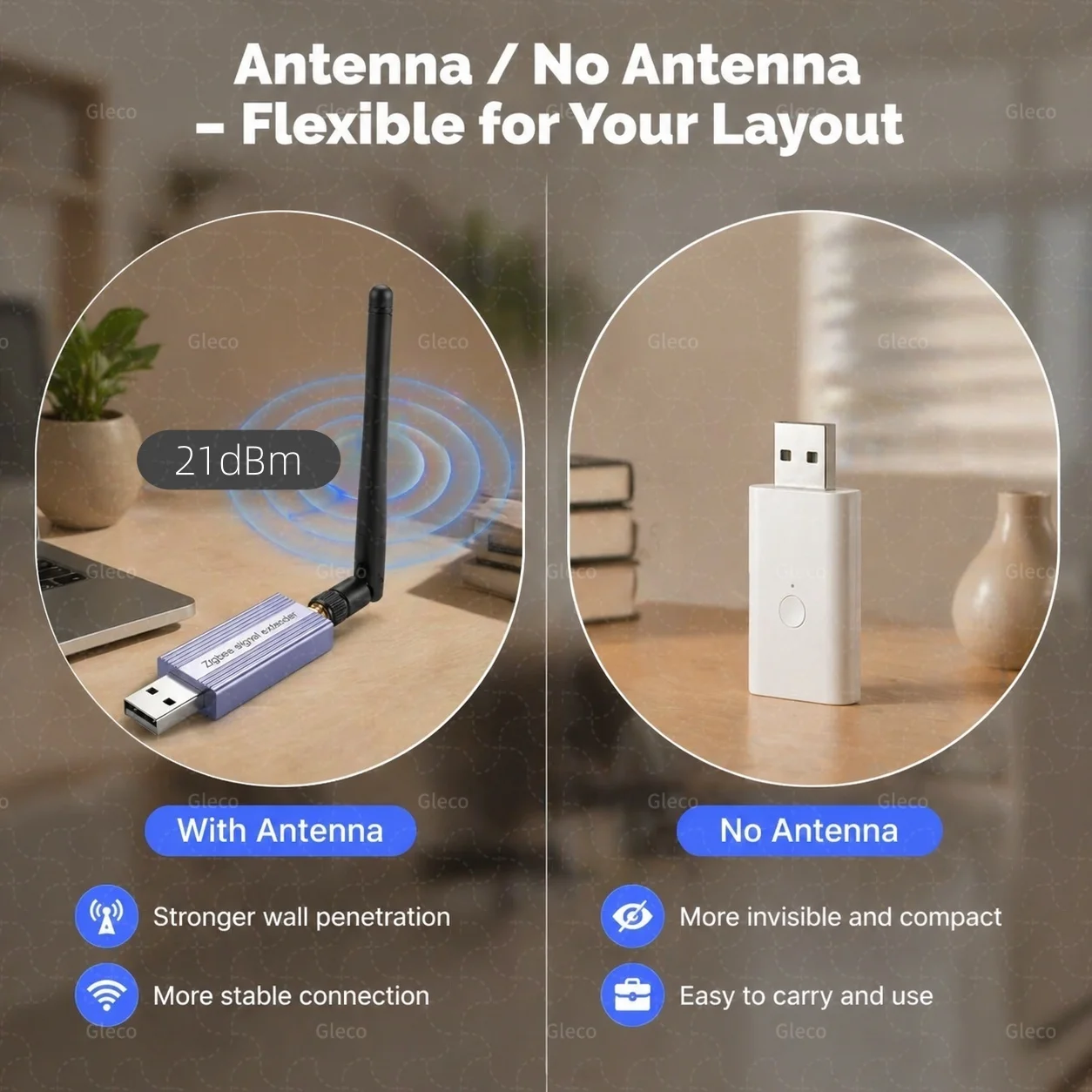 Zigbee Signal Repeater Extender With/No Antenna USB Signal Amplifier Smart Home Scene Automation For Zigbee2mqtt TUYA Gateway image 3