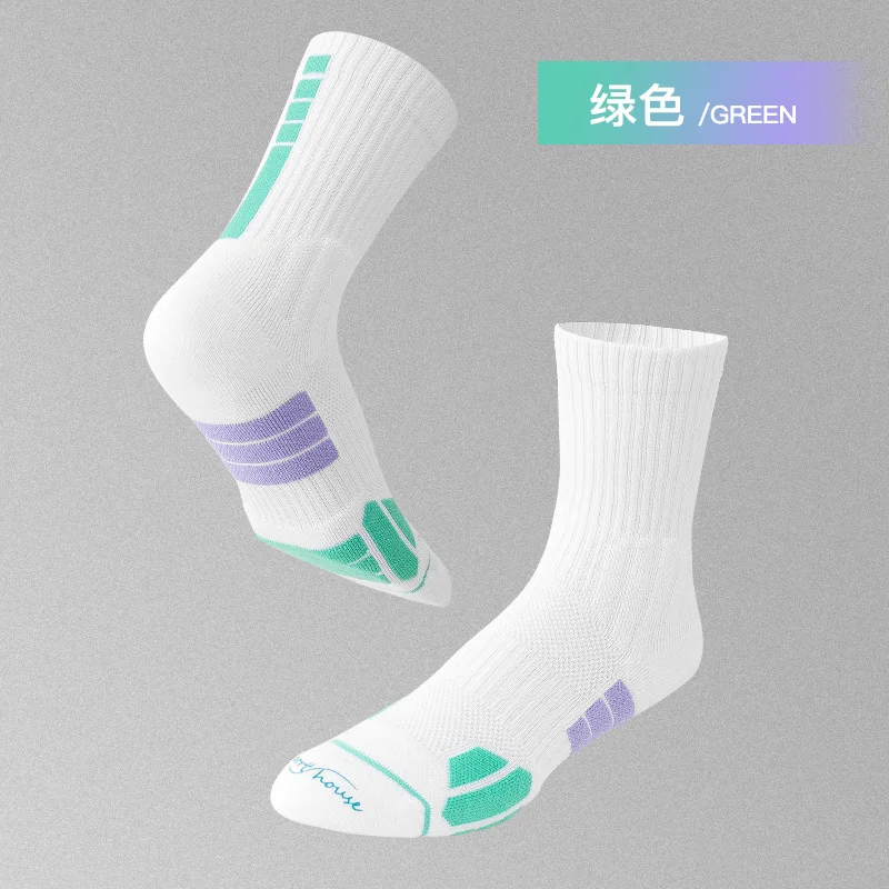 Sock Leisure Athletic Sports Crew Dress New Home Men mid-high anti-slip anti-odor Basketball Elite Socks Practical B2W30