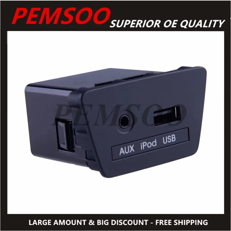 

1P 96120-2Z300TAN 16 Pin Aux USB Port Interface Jack Plug Black 96120-2Z300 Fit for Hyundai Tucson Ix 35 2011-2015 961202Z300TAN