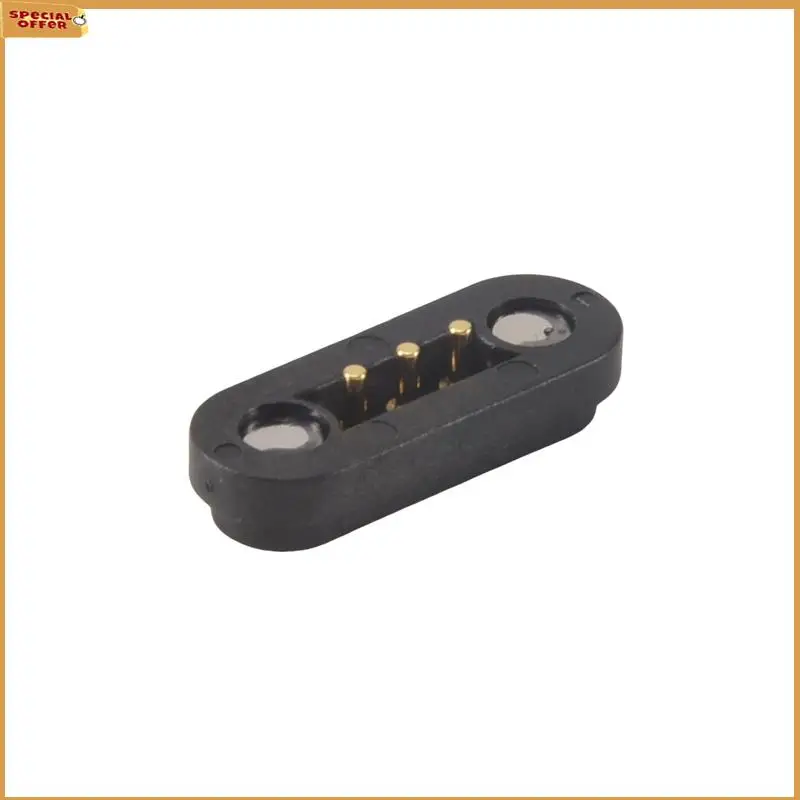 

A69Z 15 Pairs Spring Loaded Magnetic Pogo Pin Connector 3 Positions Magnets Pitch 2.3MM 3P Through Holes Male Female Probe