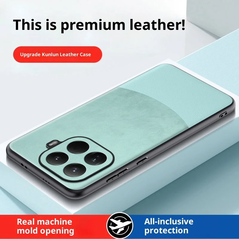 حافظة لهاتف Xiaomi 17T Pro 15T حافظة فاخرة من الجلد العادي بألوان متباينة صديقة للبشرة لهاتف Xiaomi 17T Pro 5G مقاومة للصدمات فودان #3