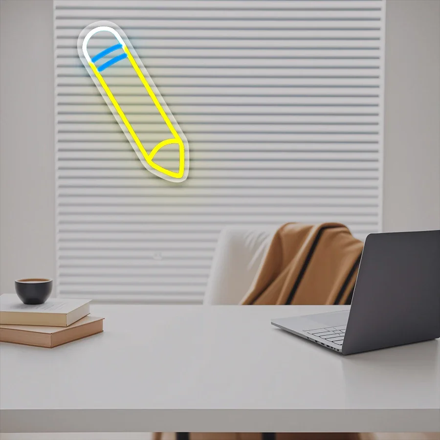 Pencil Neon Sign Fo… - image