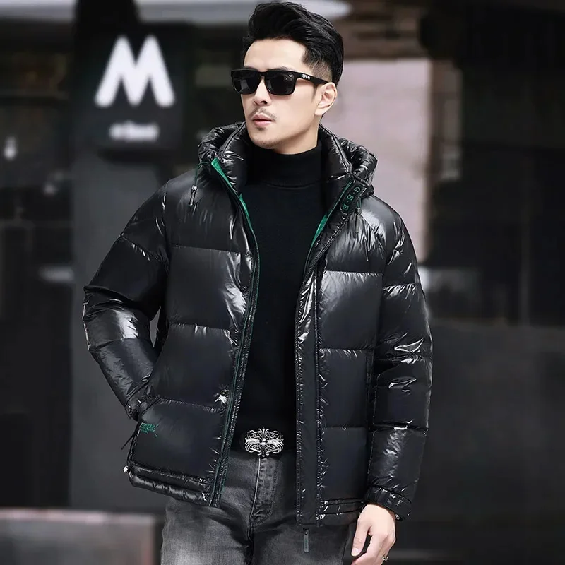 Men's Down Jacket Removable Hat Duck Padding Designer Clothes Winter for Casual Man Sack Male Coat