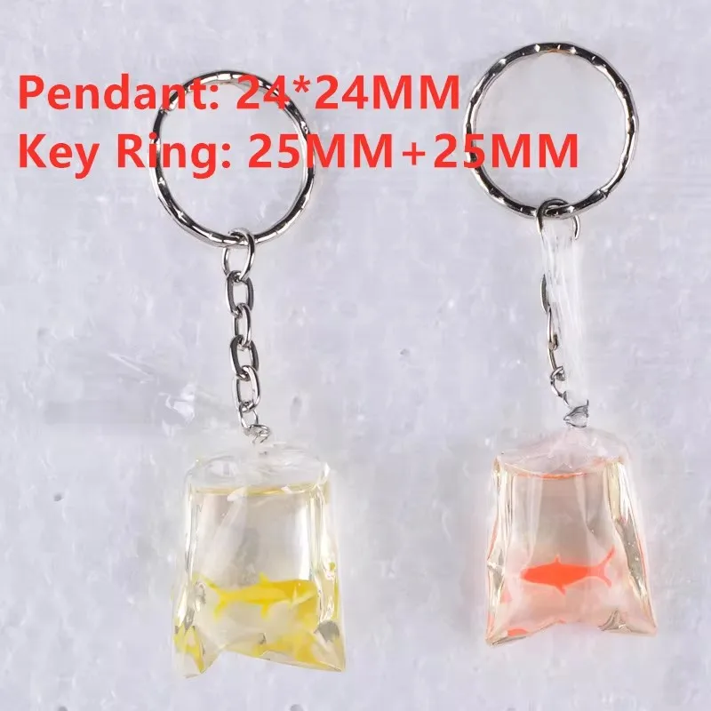 Fashion Creative Resin, Kawasaki Huanghong Goldfish Water Bottle Keychain, Kawa Kawa Koi Fish Bag Marine Animal Box Car Key Jewe