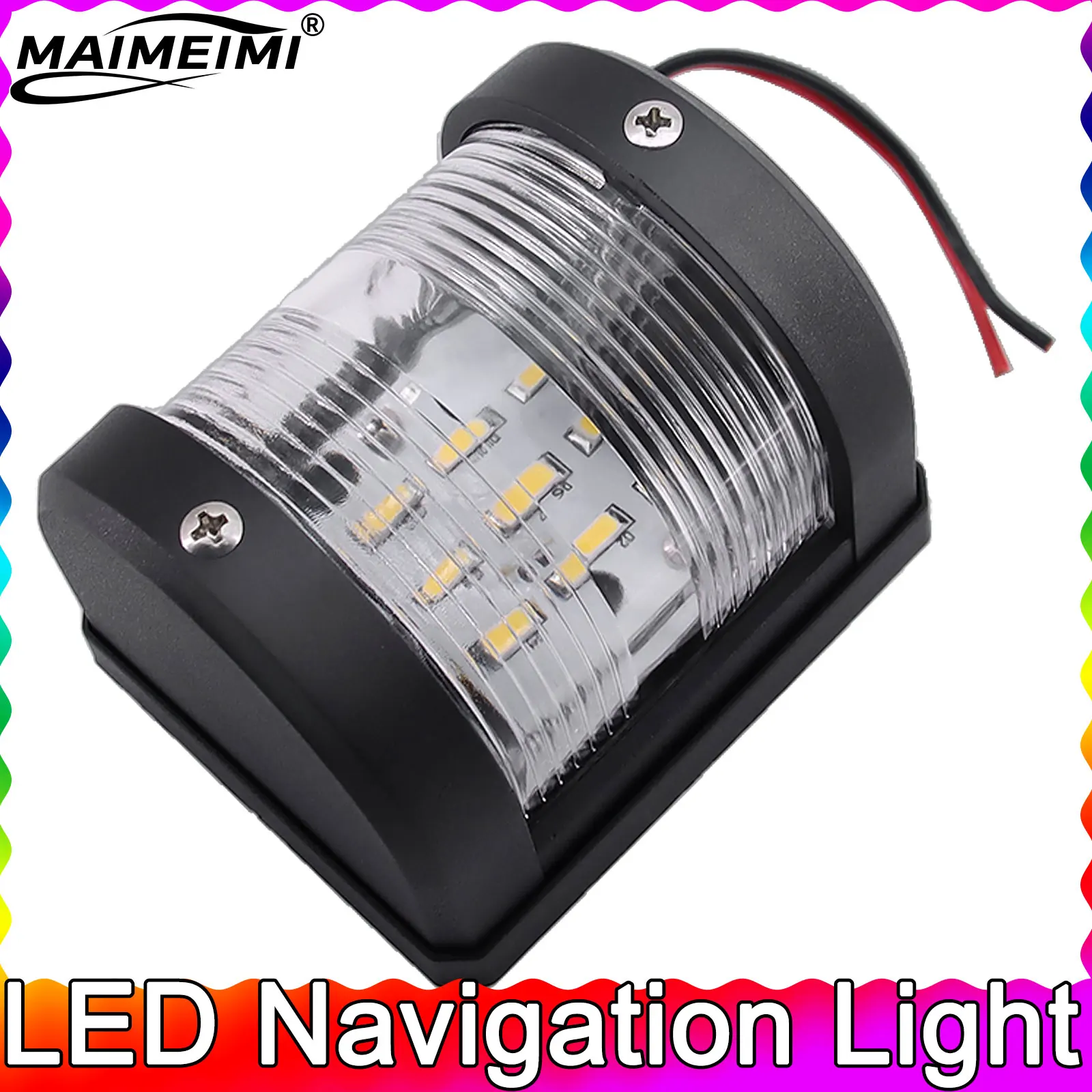 

Водонепроницаемый бортовой навигационный фонарь для лодок, белый, 12В, светодиодный, морской сигнальный фонарь для морских судов, яхт, грузовиков, прицепов