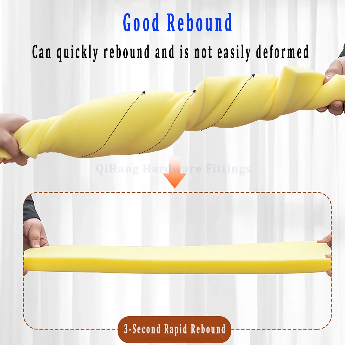 Round High Density Sponge Pad, Thick Stool Cushion Insert