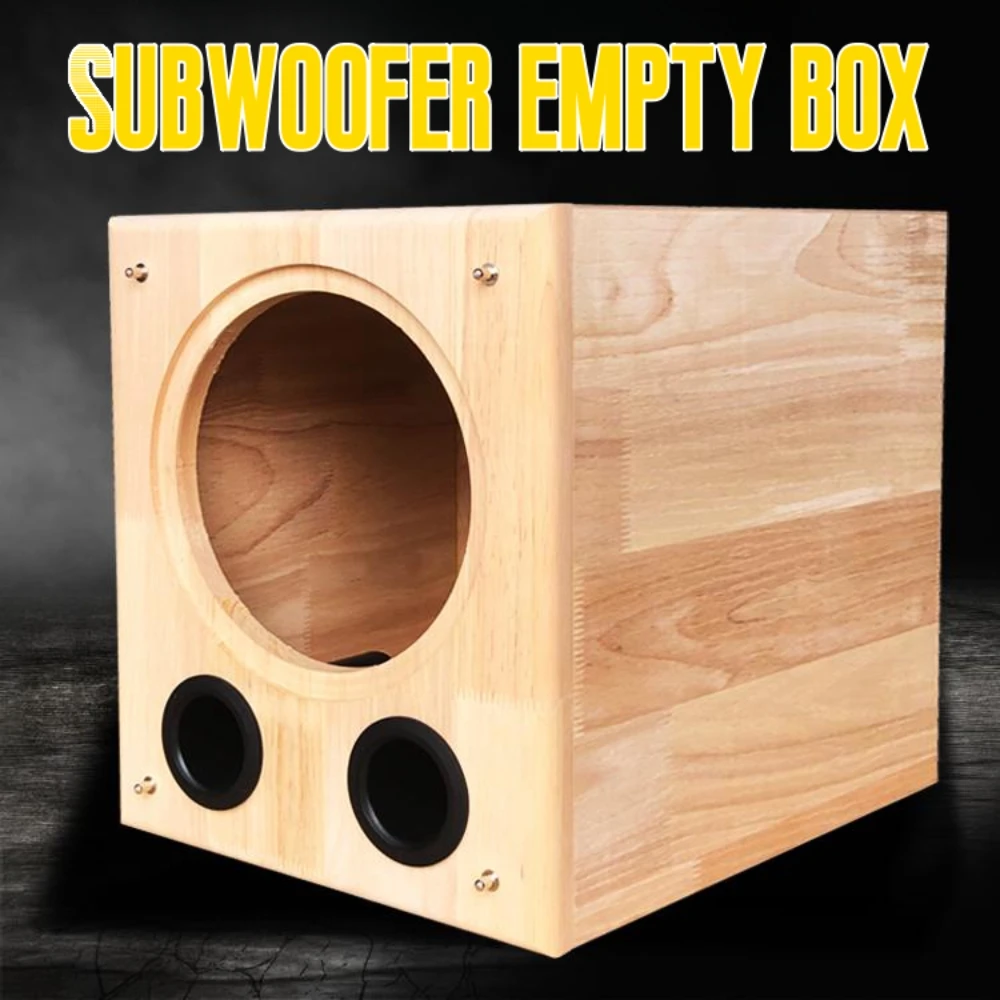 DIY Vehicle Audio Modification,8-inch Solid Wood Subwoofer Empty Box, Car/Home Speaker Housing,Speaker Box,Customizable Openings