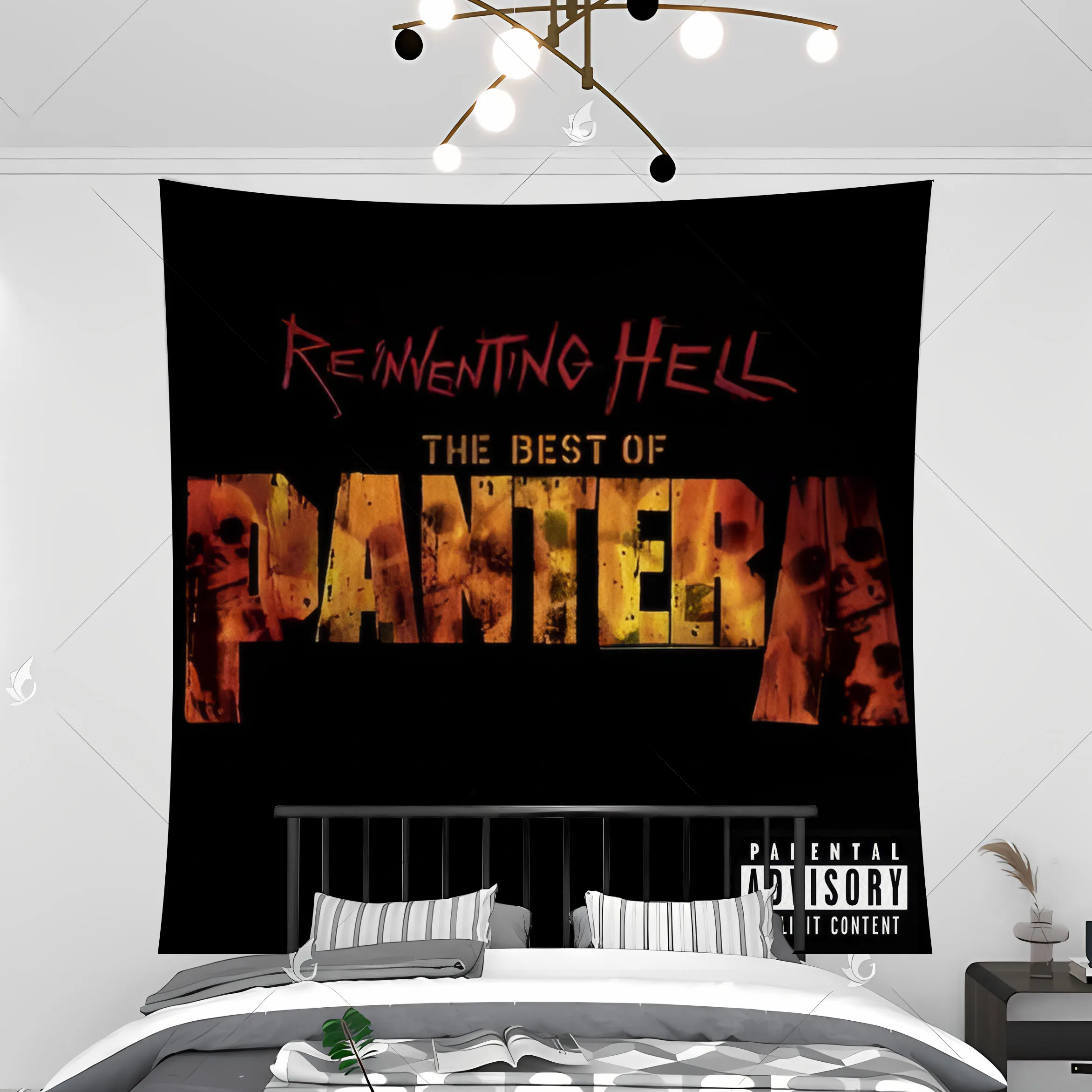 Panteras Heavy Mental Rock Band Album Cover arazzo Banner Flag poliestere stampato decorazione della casa o della camera da letto