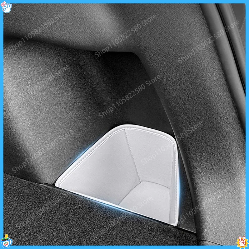 For BYD Yuan UP ATTO 2 2024 Car Trunk Side Slot Leather Mat Storage Pocket Original Color Interior Modification Accessories