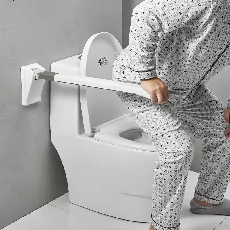 

Morden Style Anti-Rust Base Handrail Fold-Up PP Safety Toilet Grab Bar for Elderly Bathroom Use