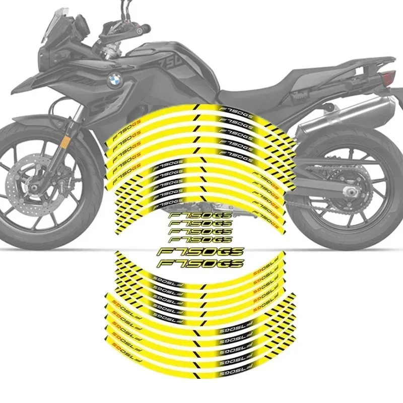 

FOR BMW F750GS Motorcycle Parts Contour Wheel Decoration Decal Sticker - A
