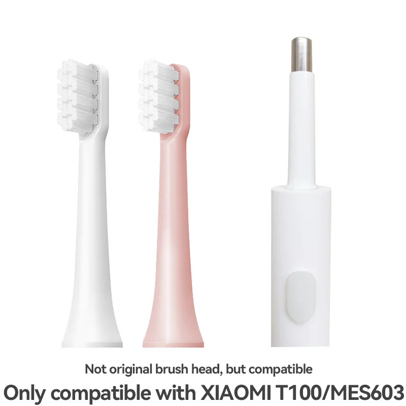 6/12Pcs เปลี่ยนหัวแปรงสําหรับ XIAOMI MIJIA T100 Mes603 แปรงสีฟันไฟฟ้าสูญญากาศ DuPont Soft Bristle เหมาะสําหรับหัวฉีด