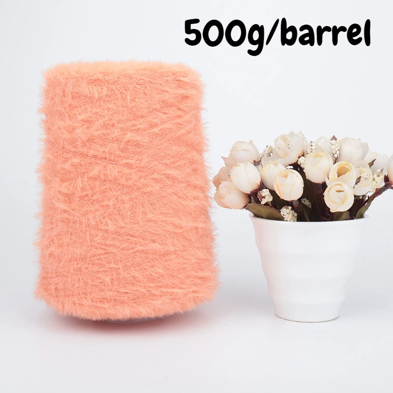 

500g High-quality Imitation Mink Yarn, Finely Spun Mink Fur Woven DIY Scarf, Shawl,Glove,Hat Crochet Thread,Handmade Gift Thread