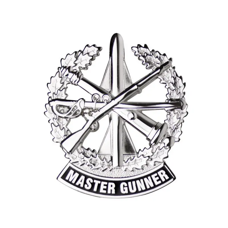 USA Military Fan Skill Qualification Badge Dress Uniform Cap Badge