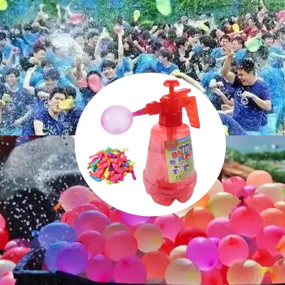Balloon Pump Water Balloon Inflator Quick-Fill Large Capacity Balloon Water Filler Kit Automatic Songkran Water Fight Sand Pool