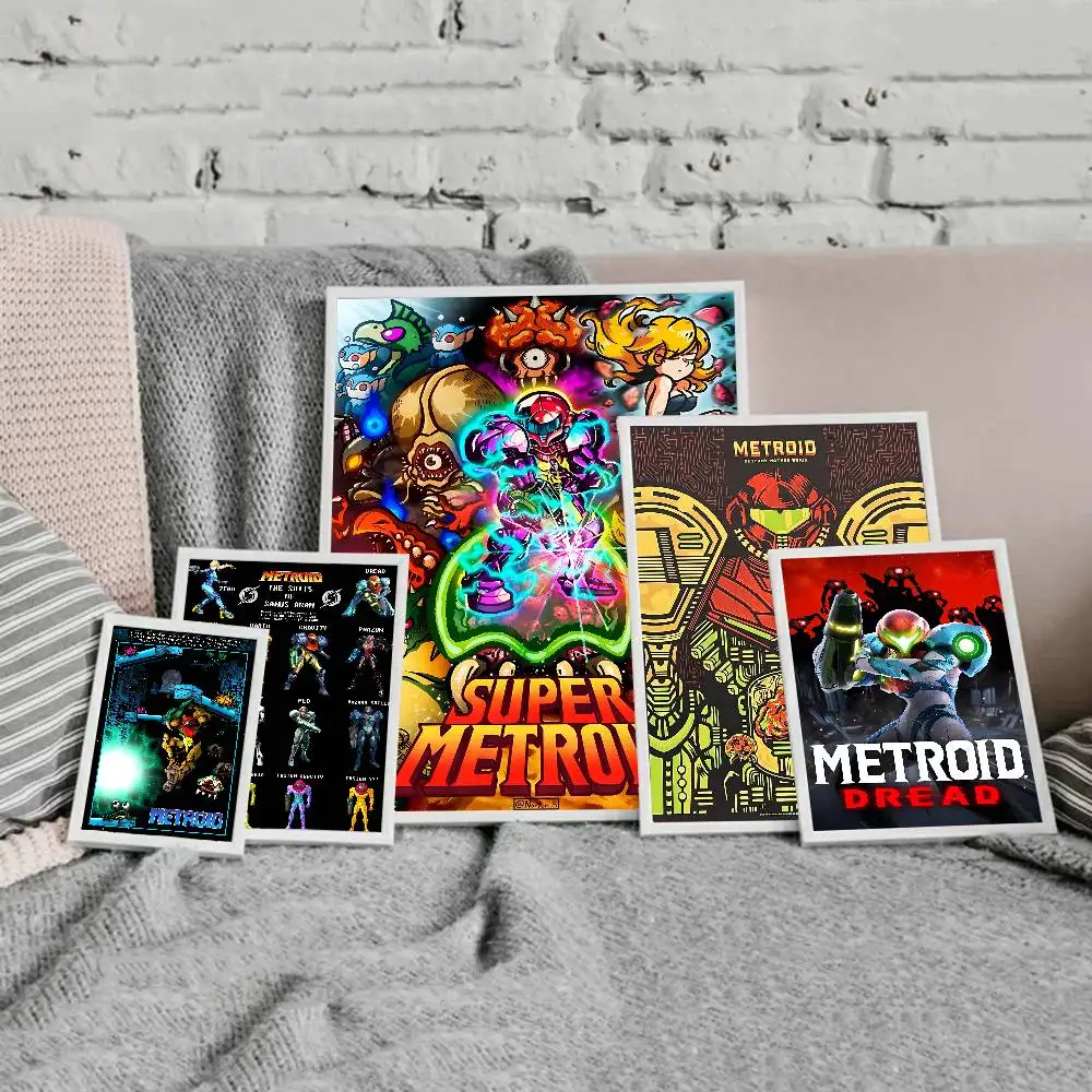 Anime Metroid Prime Good Quality Prints and Posters Vintage Room Bar Cafe Decor Home Decor view 4
