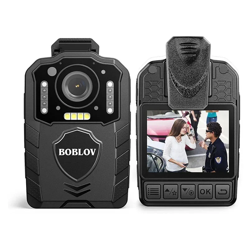BOBLOV New Arrival 1080p 3000mAh 13Hrs Recording Night Vision Wearable Camcorder Security Body Worn Camera